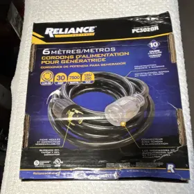 Pc3020r Reliance Controls Power Cord 6 Meters 30a 7500w 125/250v Generator