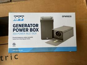 Rpp Gpwrb30 30a Generator Power Inlet Box New