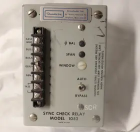 1052-u2 Russelectric Model 1052 Sync Check Relay Scr 120v Switchgear Transfer Ac 1052-u2 Russelectric Model 1052 Sync Check Relay Scr 120v Switchgear Transfer Ac