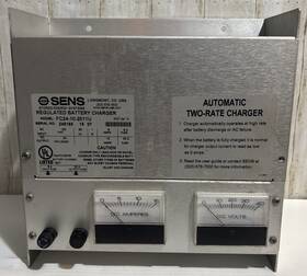 Sens Fc24-10-2011u Regulated Automatic 2 Rate Battery Charger 120vac 24vdc Read