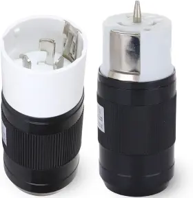 2529 Shopcorp 50 Amp Generator Plug Female And Male 2 Pack Twist Lock Adapter 125v/250v
