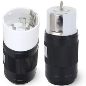 Shopcorp 810081422529 50 Amp Generator Plug Female And Male 2 Pack Connector