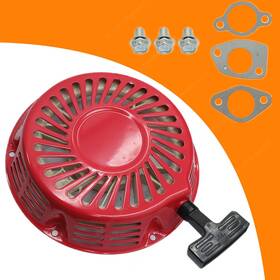Soillar 0j58620170 0g9798 Recoil Starter Assembly For Generac Gp5500 Gp6500 Gp7500 389cc 420cc Engines Usa