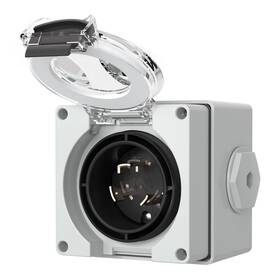 Starelo 0490530 30 Amp Generator Power Inlet Box Nema L5-30p 125volt 3750 Watts Outdoor