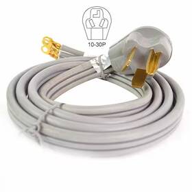 Superior Electric Rva1560 3-wire 30 Amp Dryer Cord Nema 10-30p Srdt 10awg/3