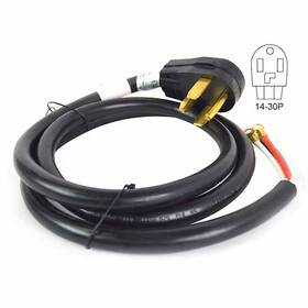 Superior Electric Rva1562 4-wire 30 Amp Dryer Cord Nema 14-30p Srdt 10awg/4