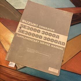 Suzuki 99501-90310-01e Oem Se3000 A D Ad Series Generator Supplementary Service Repair Manual