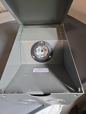 Tocretare Nema552-50p Power Inlet Box -50a 125 V/250v Generator Compatiable Weather Proof