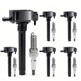 Tora010-1 Toranex Set Of 6 Uf648 Ignition Coil Pack And 97390 Double Iridium Spark Plugs Compatib