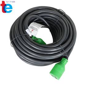Turitrade Tr55288 3 Prong 30 Amp Generator Extension Cord 75 Feet Nema L5-30p - L5-30r 125v