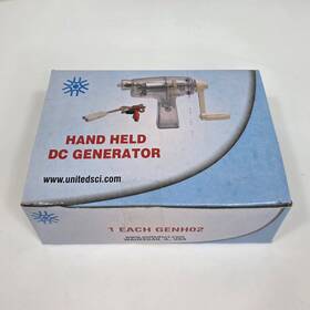 United Scientific Genh02 Hand Held Dc Generator Science Lab Educational Kit