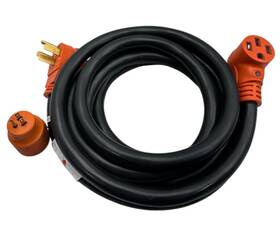 Vevor Yzxxcsrv50a15pix5v1 Generator Rv Power Cord 50 Amp 15 Ft 14-50r To 14-50p 6/8 Awg Copper 106