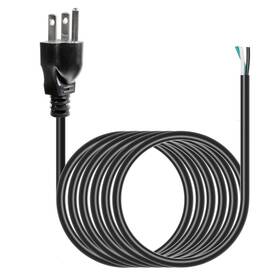 Vseer Sjt66390 10ft 18 Gauge 3 Prong Heavy Duty Replacement Power Supply Cord Cable 110v 115