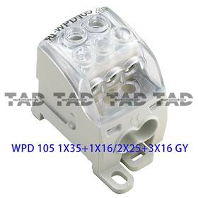 Weidmuller 1x35 1x16/2x25 3x16 1pcs Wiring Terminals Wpd 105 1x35 1x16/2x25 3x16 Gy 1562170000
