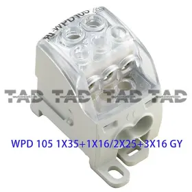 1562170000 Weidmuller 1x35 1x16/2x25 3x16 1pcs Wiring Terminals Wpd 105 Gy 1562170000 Weidmuller 1x35 1x16/2x25 3x16 1pcs Wiring Terminals Wpd 105 Gy