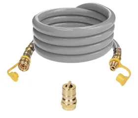 W34ngh15 Westinghouse 15ft 3/4 Inch Natural Gas Hose Quick Connect For Grills Heaters Generators