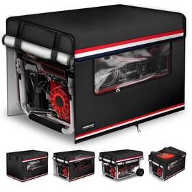 Woguinc 32in-600d Running Generator Cover. Heavy-duty Waterproof. Openable Transparent Front-vi