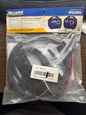 Yamaha Acc-0ss55-70-01 Generator Sidewinder Parallel Power Rv Cable Kit -