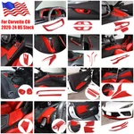 Red Full Interior Set Dash Panel Decor Cover Trim Kit For Corvette C8 2020-25 New. Price: $29.99.