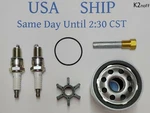 Maintenance Service Kit With Spark Plugs Kohler Marine Generator 4EF 5E 6EF 7.3E New. Price: $49.95.