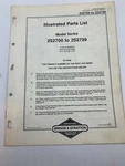 Briggs Stratton 252700 252799 Engine Parts Generator Manual Garden Tractor Good. Price: $9.95.