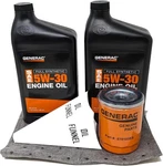 Generac 5W-30 Full Synthetic Oil Change Kit 2 Quarts And Filter New. Price: $64.80.