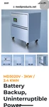 Medi-products MD3020V 3KW / 2.4KWH Battery Backup Uninterruptible Power Supply Used. Price: $5500.00.