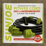Sun Joe Generator Series Outlet Power Cord 25-FOOT 10/3-GAUGE 3750 Watts New. Price: $99.99.