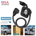 15A 125V Ac Port Flanged Power Inlet Plug Nema 5-15P W/18" Integrated Extension New. Price: $18.89.