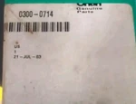 Cummins/onan 0300-0714 Control Board New. Price: $125.00.