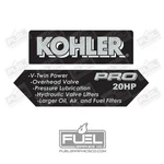 Kohler Pro 20HP Lawnmower Premium Vinyl Decal 2-PACK New. Price: $24.95.