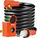 Amp Generator Cord & Inlet Box Kit, 25FT Nema 14-50P, Ul Listed Waterproof New. Price: $316.99.