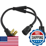 Conntek Nema 14-30P To Outlet 14-30R And 6-20R Y Splitter Feet New. Price: $90.23.