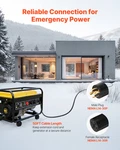 Vevor 50FT 30A Generator Cord With Inlet Box, 7500W, 10 Gauge, Etl Listed New. Price: $125.99.