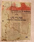 959-0003 Cummins Onan Operators Manual Ltcu Automatic Transfer Switch Ats Used. Price: $29.00.