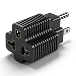 Lbsc Amp To 20 Plug ADAPTER,4 In Nema 5-15P Black New. Price: $10.65.