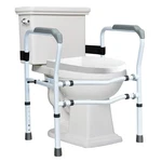 Steel Safety Toilet Rail W/ Created Fixable Clamp Adjustable Handicap Frame New. Price: $52.99.