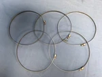 5 New NAS1922-0700-3 Aerospace Hose Clamp Stainless Steel W/ Safety Wire Hole. Price: $24.47.