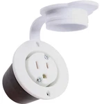 110V 15A White Black Rv Marine Onboard Shore Power Flanged Outlet Receptacle 120 New. Price: $19.95.