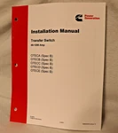 A065W916 Cummins Onan Installation Manual Otec Spec B 40-1200A Transfer Switch New. Price: $49.00.