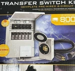 Reliance 306CRK Manual Transfer Switch Kit 30A 7500W Prewired Gray New. Price: $326.24.
