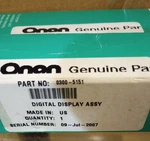 Onan Genuine Parts, Digital Display Assembly PART:0300-5151 New. Price: $79.00.