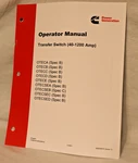 A065W915 Cummins Onan Operator Manual Otec Spec B Transfer Switch 40-1200A Ats New. Price: $49.00.