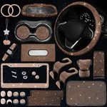 Jingsen 25PCS Bling Car Accessories Set 15" Steering Wheel Cover Shiny New. Price: $87.66.
