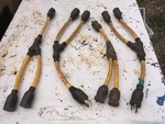 4 Cep, Electricord + L5-20P To L5-20R Y Adapter Twist Lock 20A 125V 12/3 Awg Used. Price: $25.00.