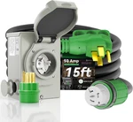 50FT Amp Generator Cord & Inlet Box Combo, Waterproof, Etl Listed New. Price: $166.99.