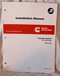 962-0622 Cummins Onan Installation Manual Otecse Transfer Switch 40-1000A Ats New. Price: $24.00.