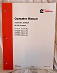 962-0131 Cummins Onan Operator Manual Transfer Switch Otec 40-1000A Ats Power New. Price: $39.00.
