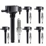 Set Of UF648 Ignition Coil Pack & 97390 Double Iridium Spark Plugs Compatib... New. Price: $123.26.
