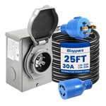 Gloppers 30 Amp Generator And Power Inlet 25FT Cords New. Price: $117.57.